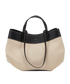 Cyme, &pound;220, Handbags, Black/Cream, Canvas/Leather, Front view